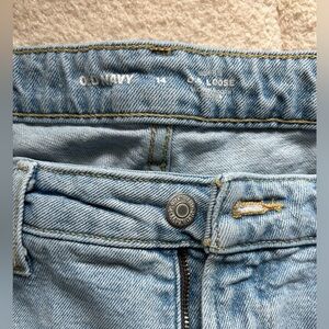 Old Navy OG loose high rise ripped jeans, size 14